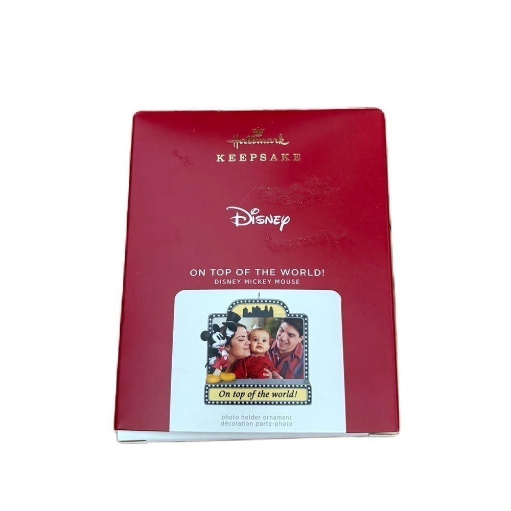 2021 Hallmark ON TOP OF THE WORLD Disney Mickey Mouse Keepsake Ornament